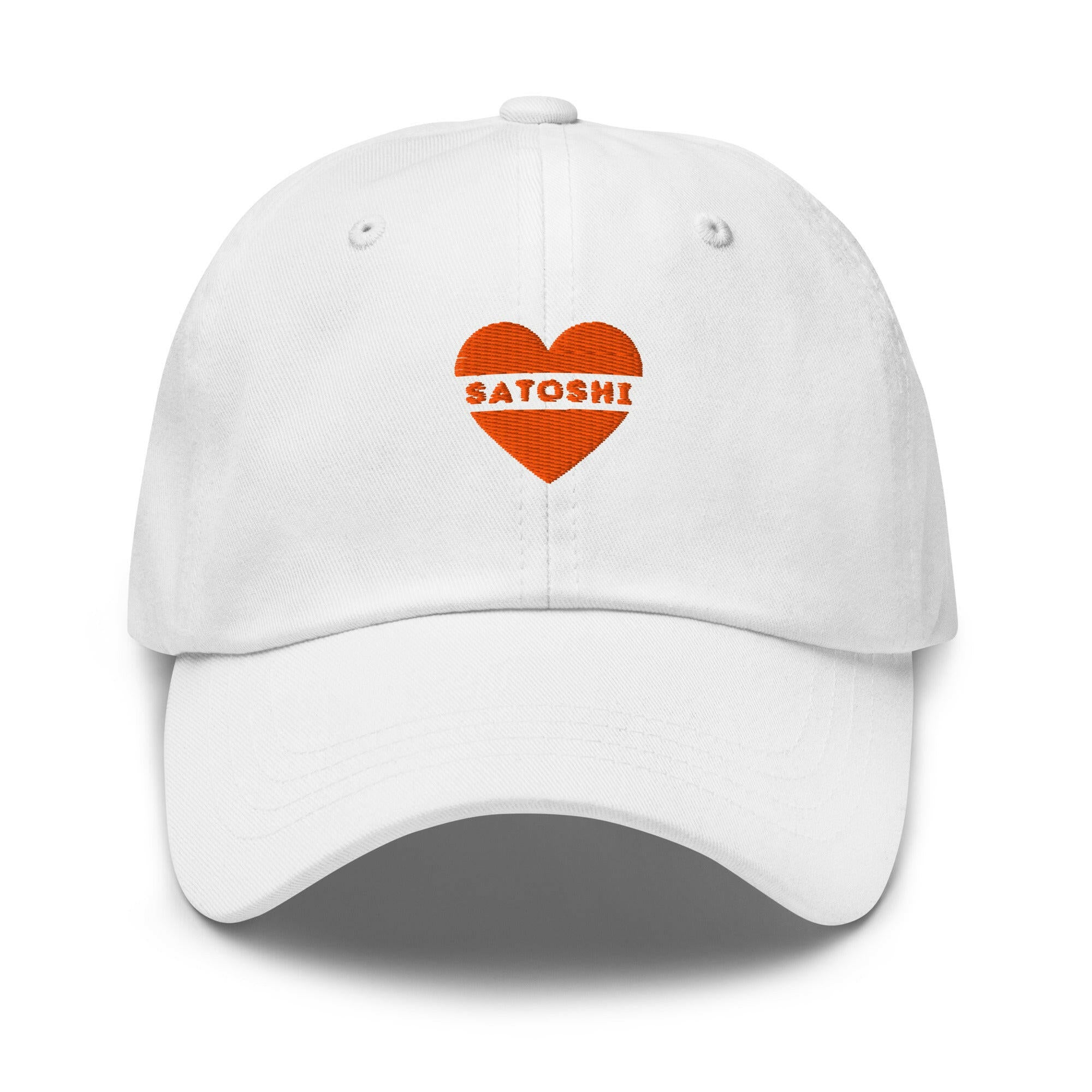 I Heart Satoshi / Bitcoin Dad Hat - Nikki Nakamoto Hats - The Orange Habit