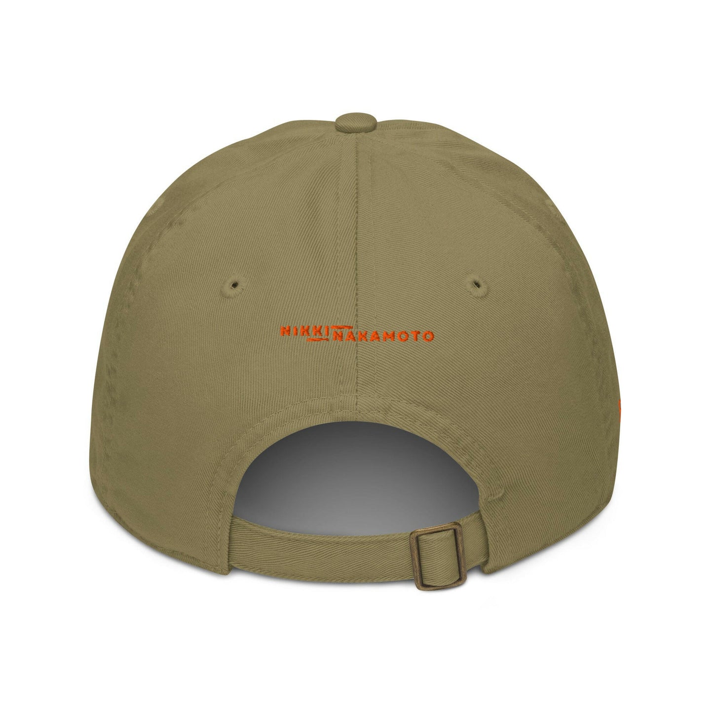 SATOSHI HODLr / Organic Bitcoin Dad Hat - Nikki Nakamoto Hats - The Orange Habit