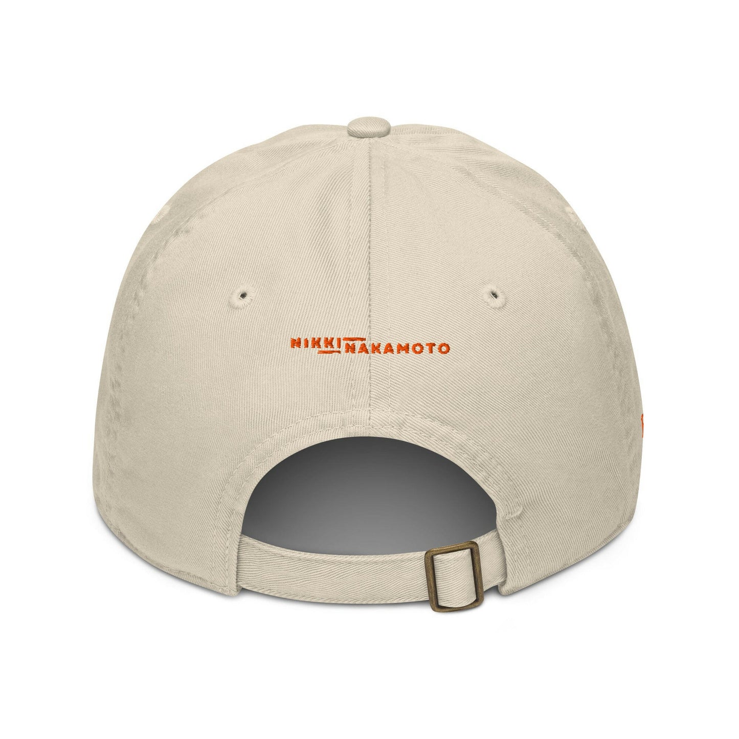 SATOSHI HODLr / Organic Bitcoin Dad Hat - Nikki Nakamoto Hats - The Orange Habit