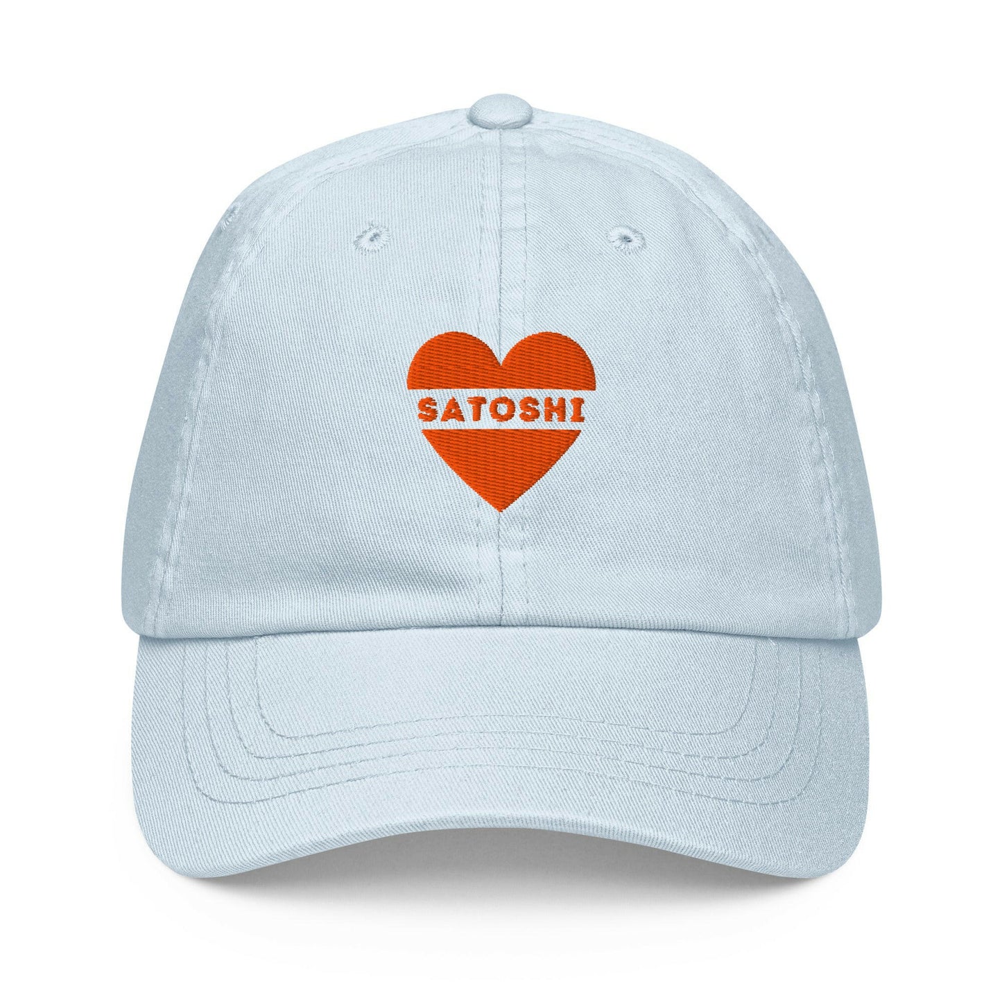 I HEART SATOSHI / Pastel Bitcoin Hat - Nikki Nakamoto Hats - The Orange Habit
