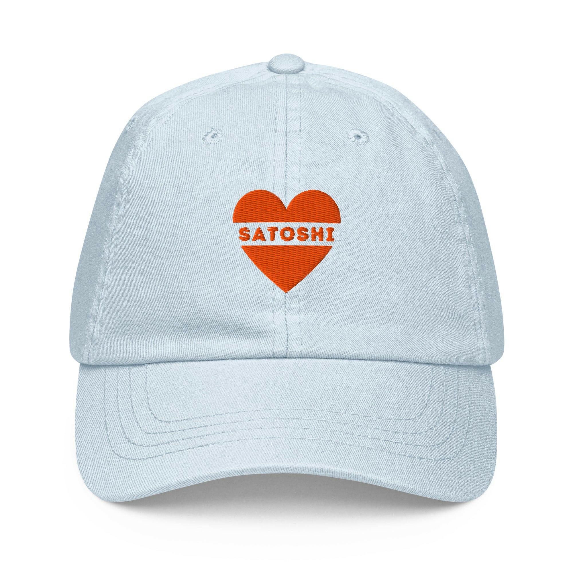 I HEART SATOSHI / Pastel Bitcoin Hat - Nikki Nakamoto Hats - The Orange Habit