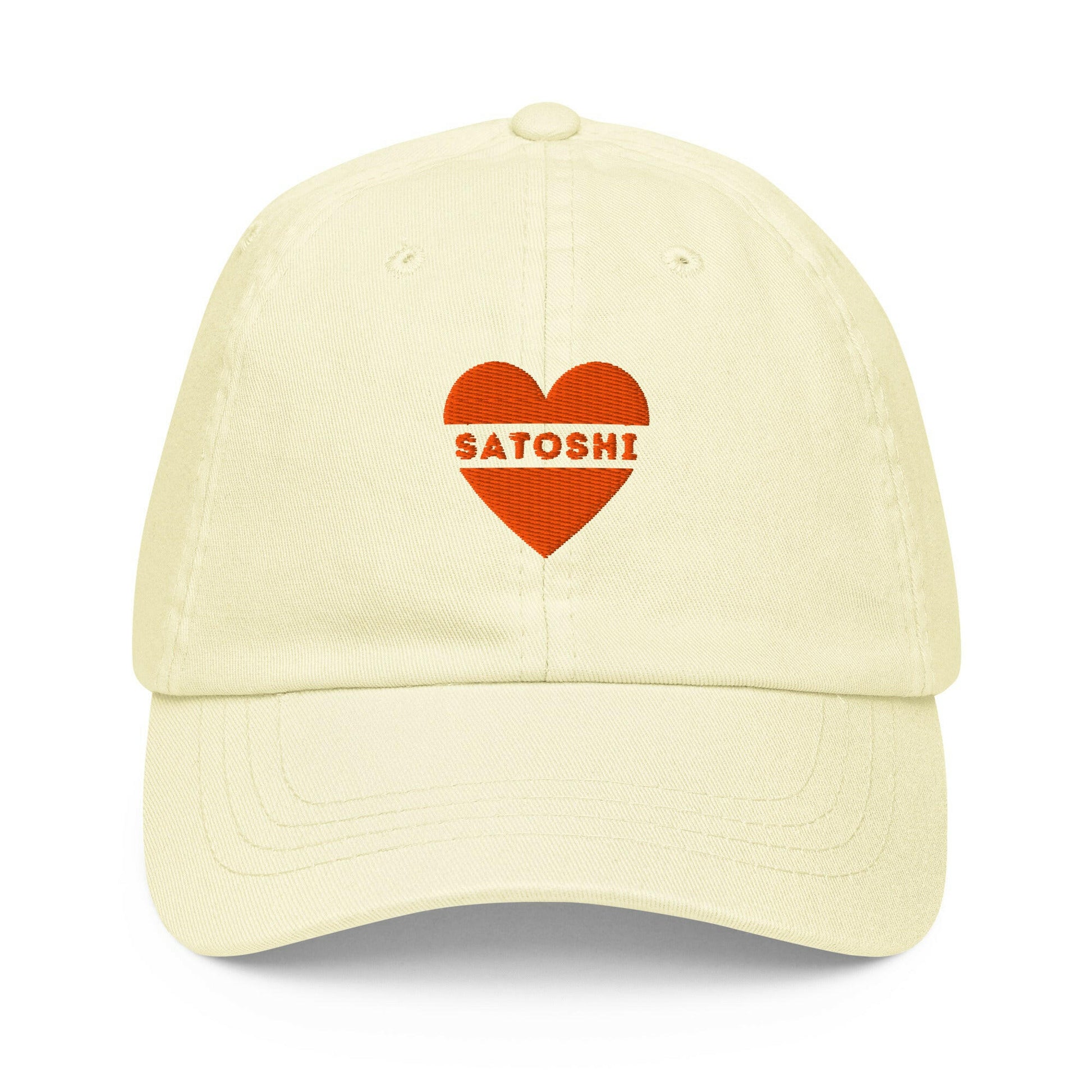 I HEART SATOSHI / Pastel Bitcoin Hat - Nikki Nakamoto Hats - The Orange Habit
