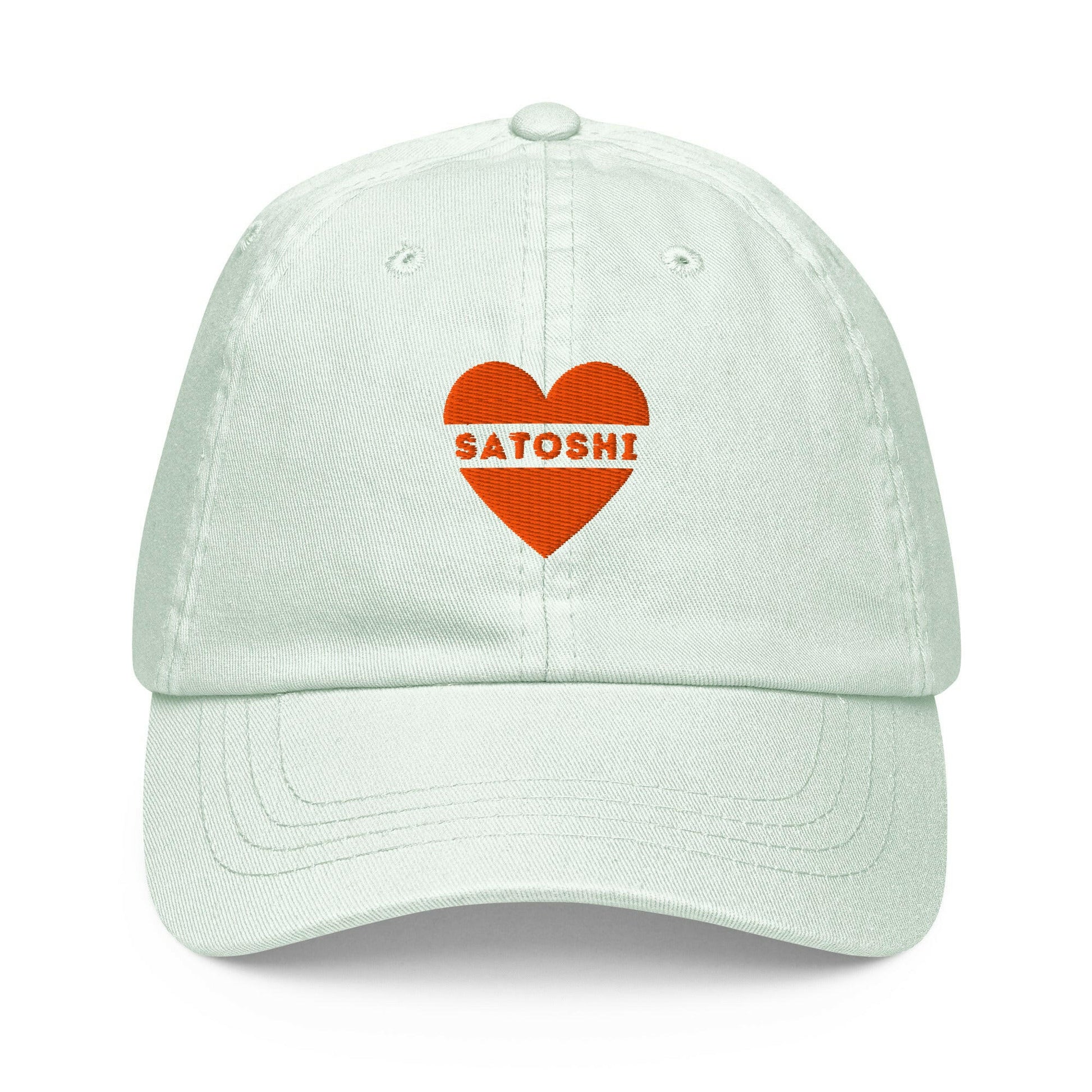 I HEART SATOSHI / Pastel Bitcoin Hat - Nikki Nakamoto Hats - The Orange Habit