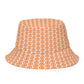 Rabbit Hole / Reversible Bitcoin Bucket Hat - Nikki Nakamoto Hats - The Orange Habit