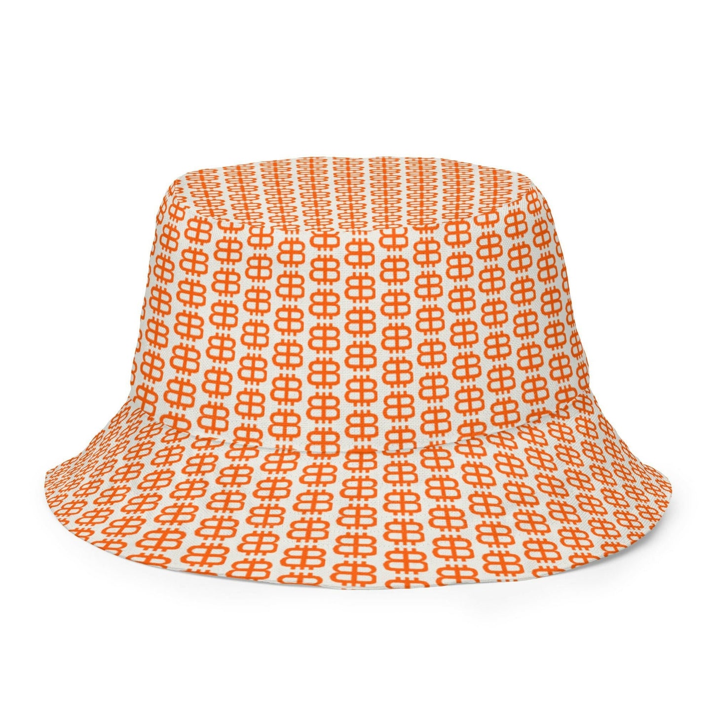 Rabbit Hole / Reversible Bitcoin Bucket Hat - Nikki Nakamoto Hats - The Orange Habit