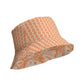 Rabbit Hole / Reversible Bitcoin Bucket Hat - Nikki Nakamoto Hats - The Orange Habit