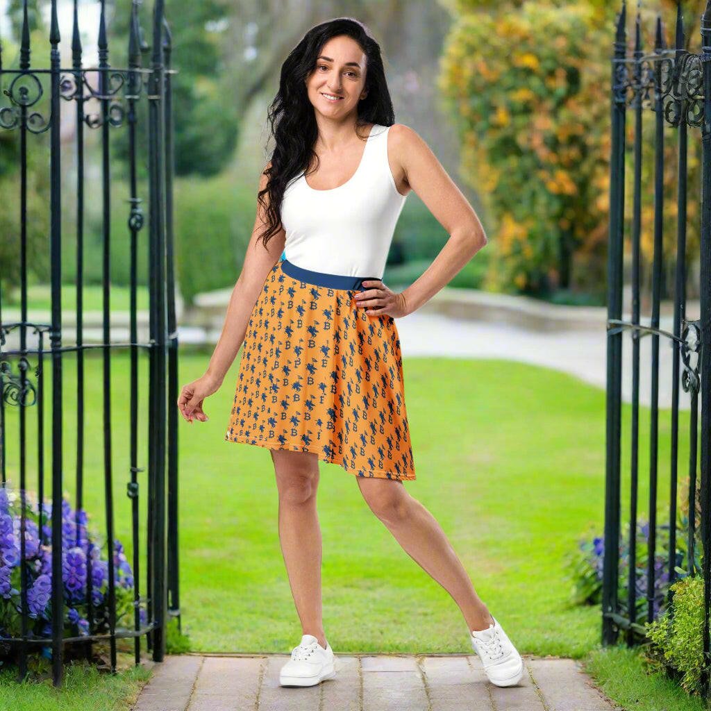 Bitcoin Skirt / SOFT REVOLUTION - Nikki Nakamoto - The Orange Habit