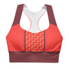 Orange Pilled / Longline Sports Bra - Nikki Nakamoto - The Orange Habit