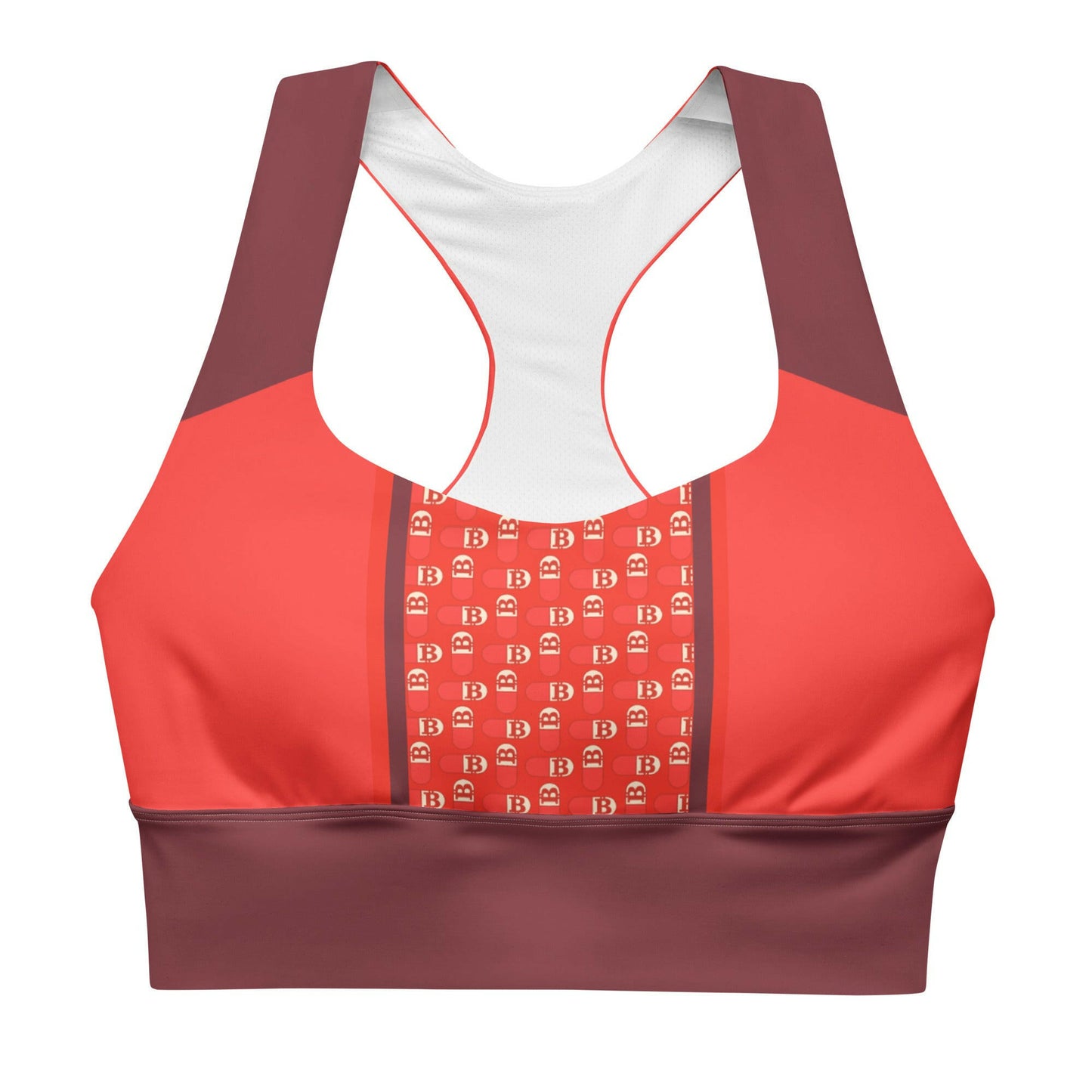 Orange Pilled / Longline Sports Bra - Nikki Nakamoto - The Orange Habit