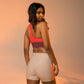 Orange Pilled / Longline Sports Bra - Nikki Nakamoto - The Orange Habit