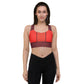 Orange Pilled / Longline Sports Bra - Nikki Nakamoto - The Orange Habit