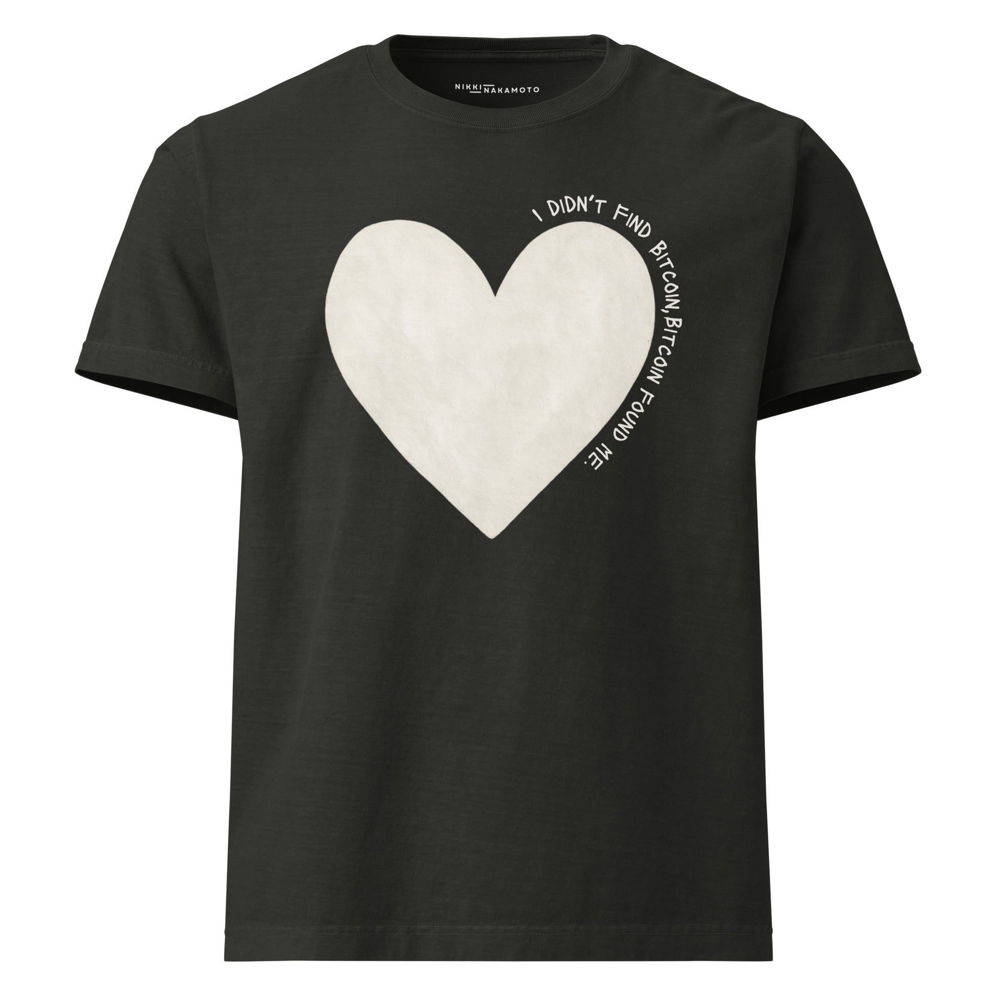 Bitcoin Found Me / Oversized Bitcoin T-Shirt - Nikki Nakamoto - The Orange Habit