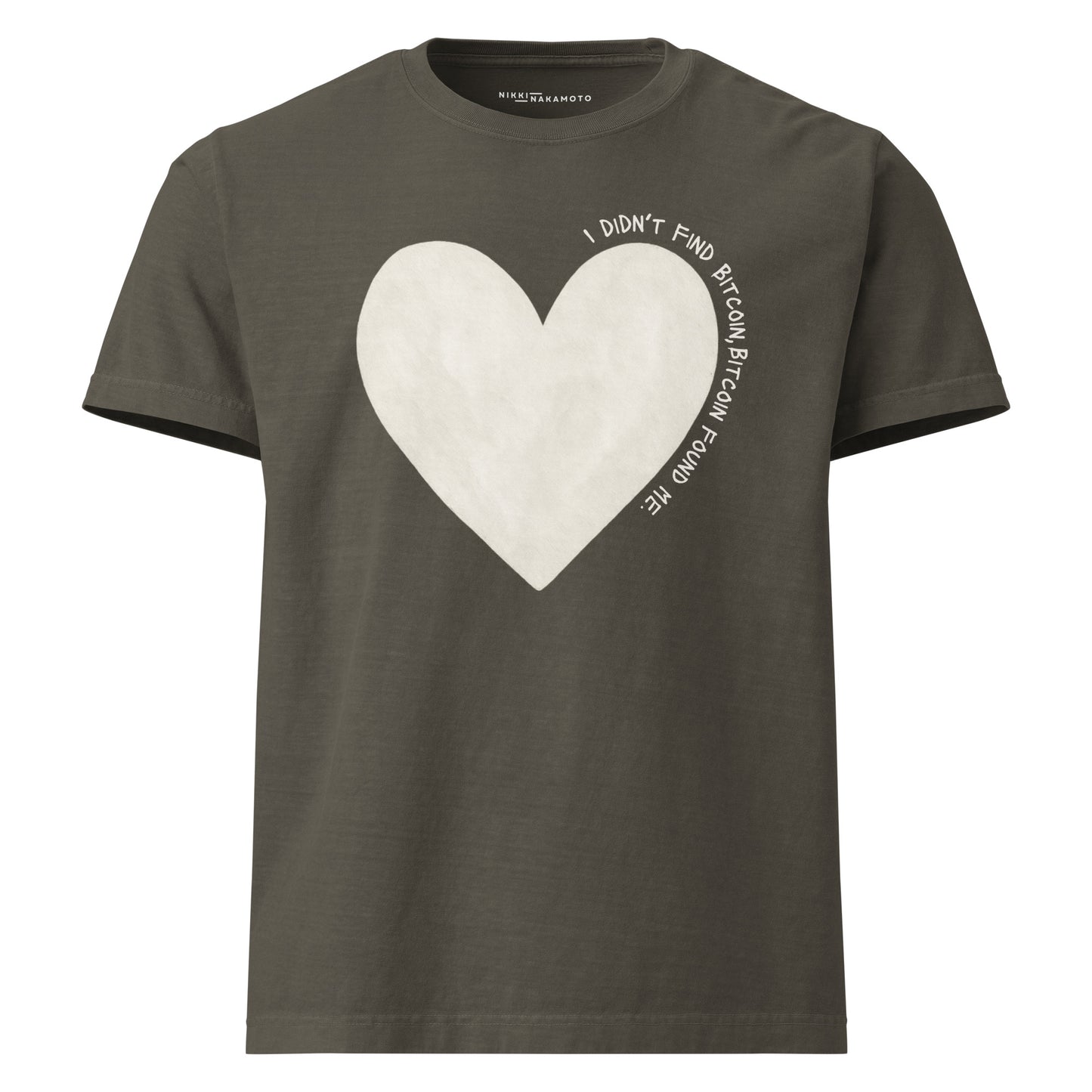 Bitcoin Found Me / Oversized Bitcoin T-Shirt - Nikki Nakamoto - The Orange Habit