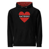 I HEART SATOSHI / Premium Bitcoin Hoodie - Nikki Nakamoto - The Orange Habit