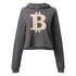 THE B / Cropped Bitcoin Hoodie - Nikki Nakamoto - The Orange Habit