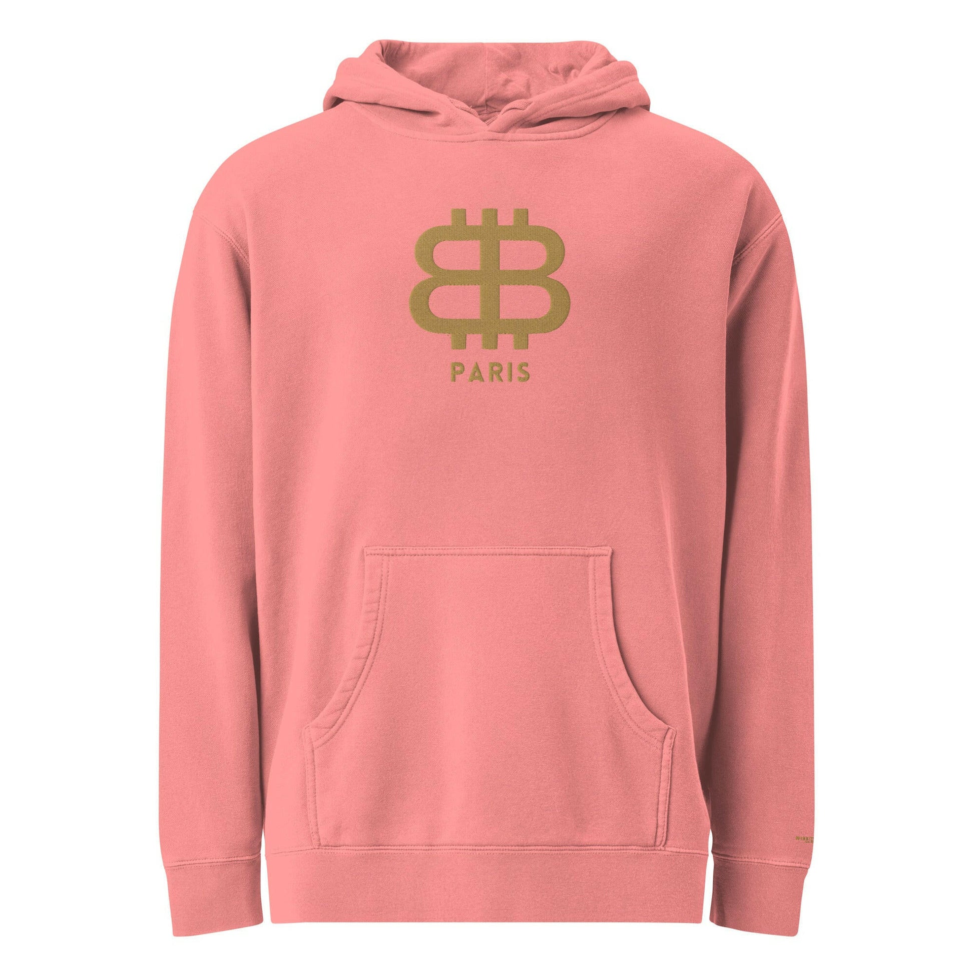 Bitcoin Paris / Embroidered Premium Hoodie - Nikki Nakamoto - The Orange Habit