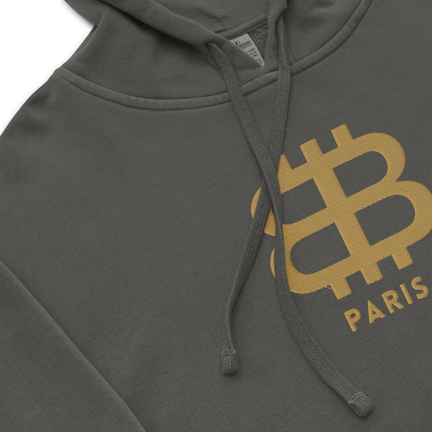 Bitcoin Paris / Embroidered Premium Hoodie - Nikki Nakamoto - The Orange Habit
