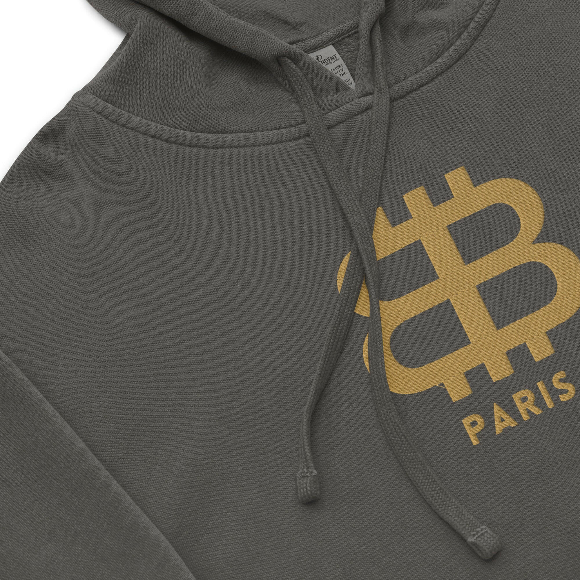 Bitcoin Paris / Embroidered Premium Hoodie - Nikki Nakamoto - The Orange Habit