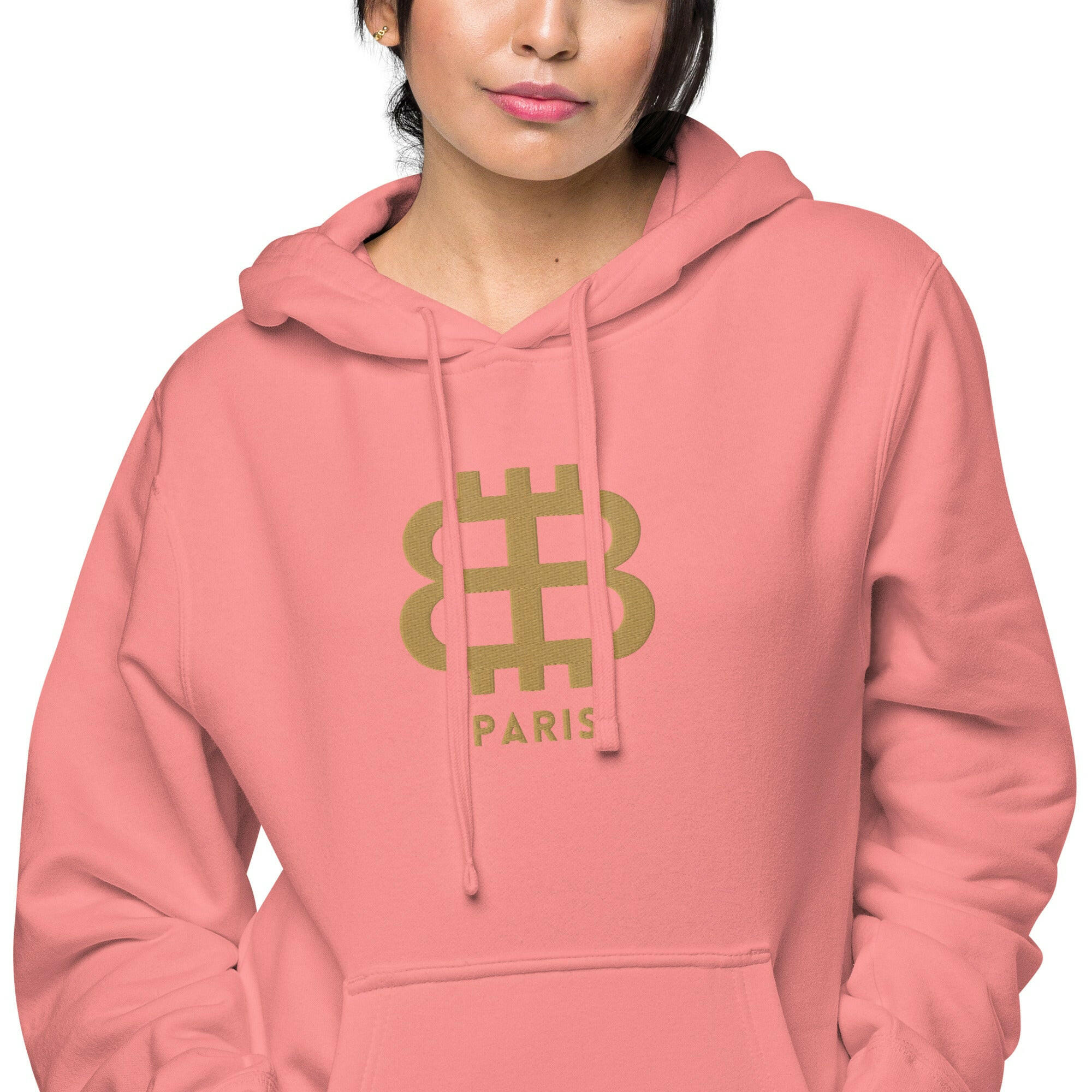 Bitcoin Paris / Embroidered Premium Hoodie - Nikki Nakamoto - The Orange Habit