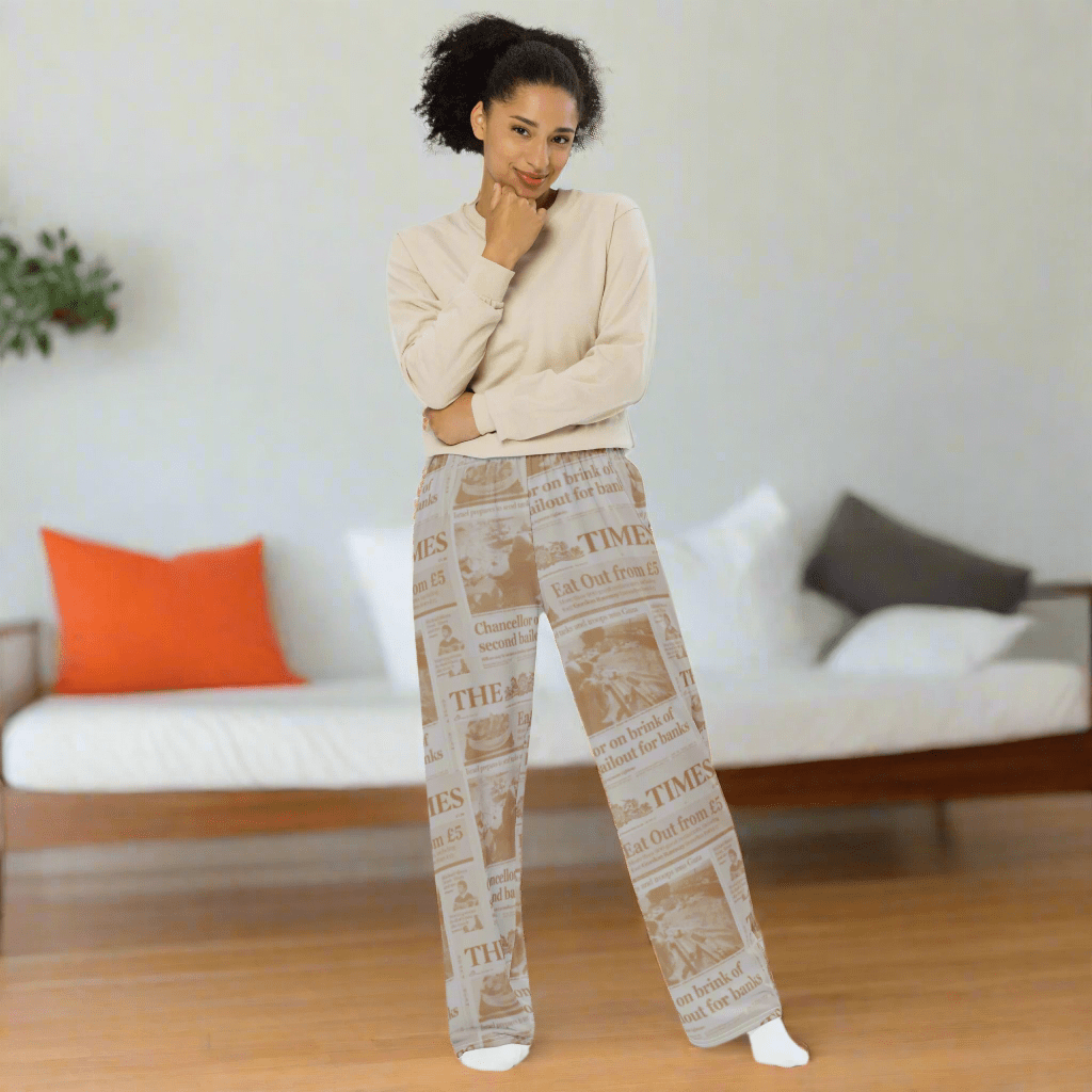 Nakamoto / Wide-Leg Bitcoin Pants - Nikki Nakamoto - The Orange Habit