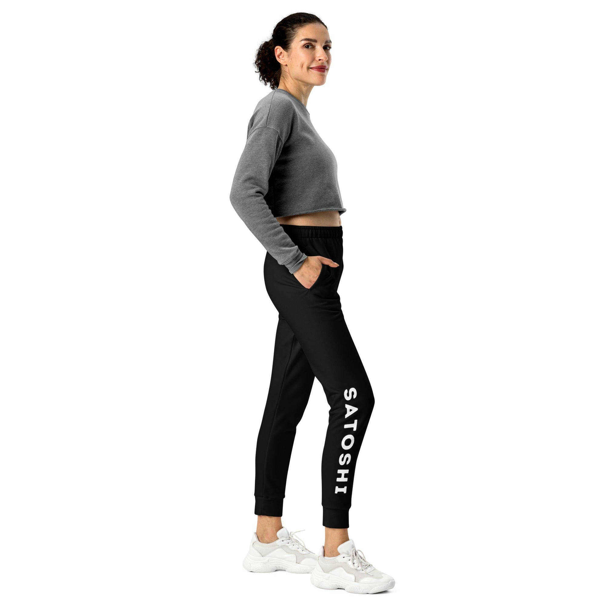 I HEART SATOSHI / Women's Joggers - Nikki Nakamoto - The Orange Habit