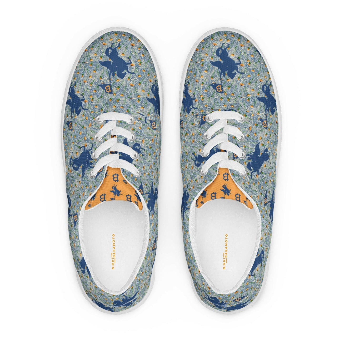 Soft Revolution Blue / Womens Bitcoin Shoes - Nikki Nakamoto - The Orange Habit
