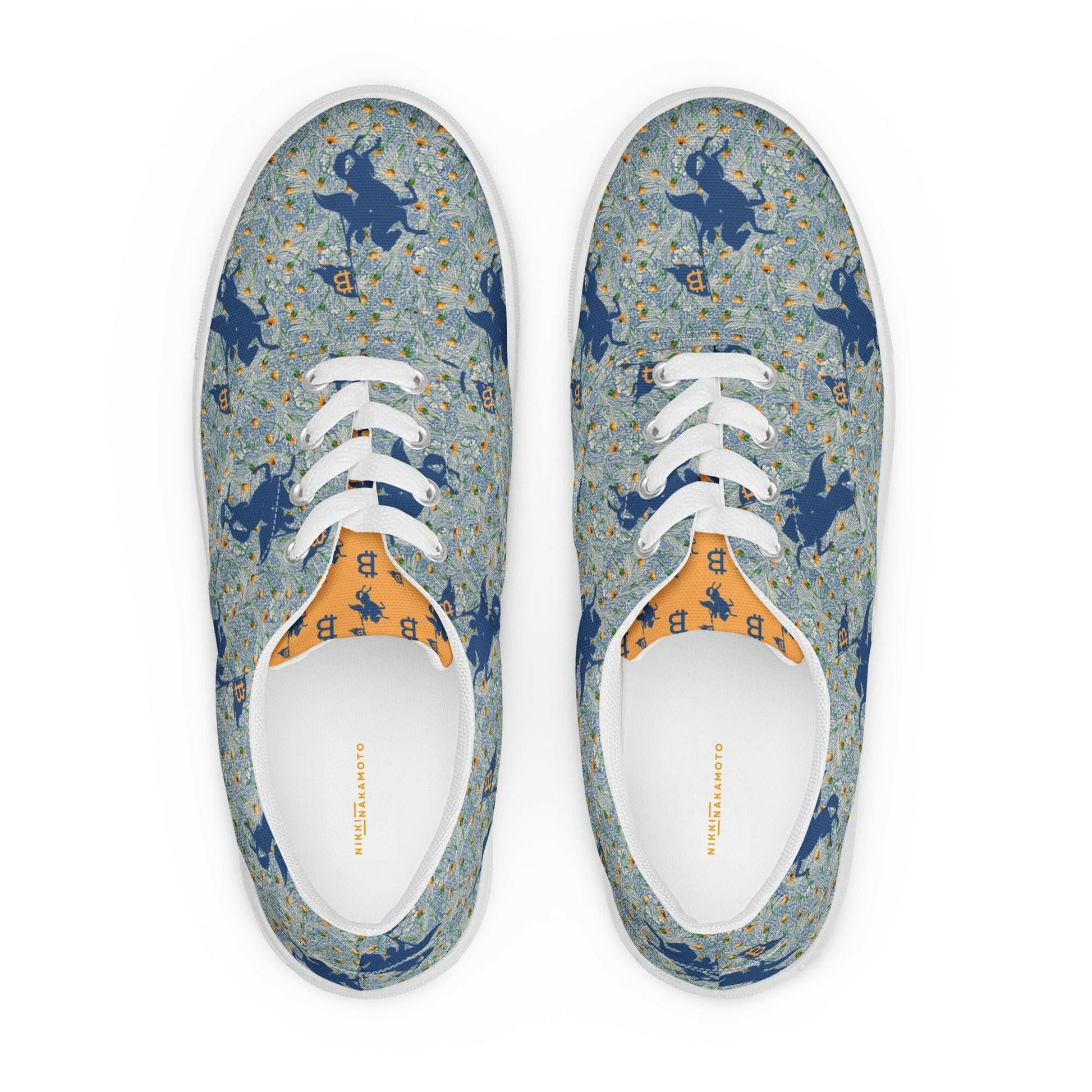 Soft Revolution Blue / Womens Bitcoin Shoes - Nikki Nakamoto - The Orange Habit