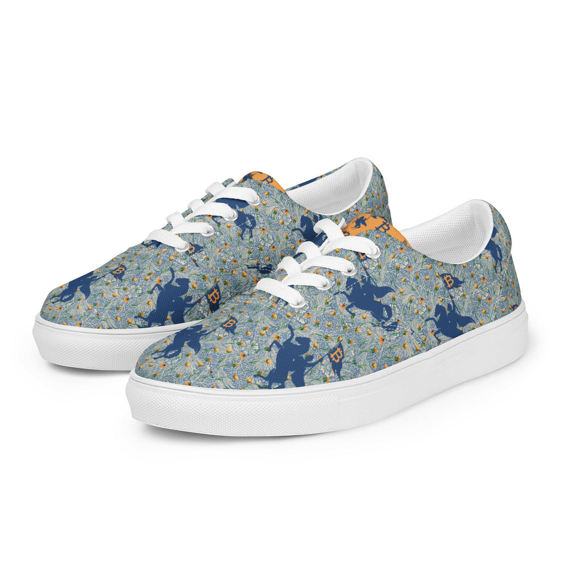 Soft Revolution Blue / Womens Bitcoin Shoes - Nikki Nakamoto - The Orange Habit