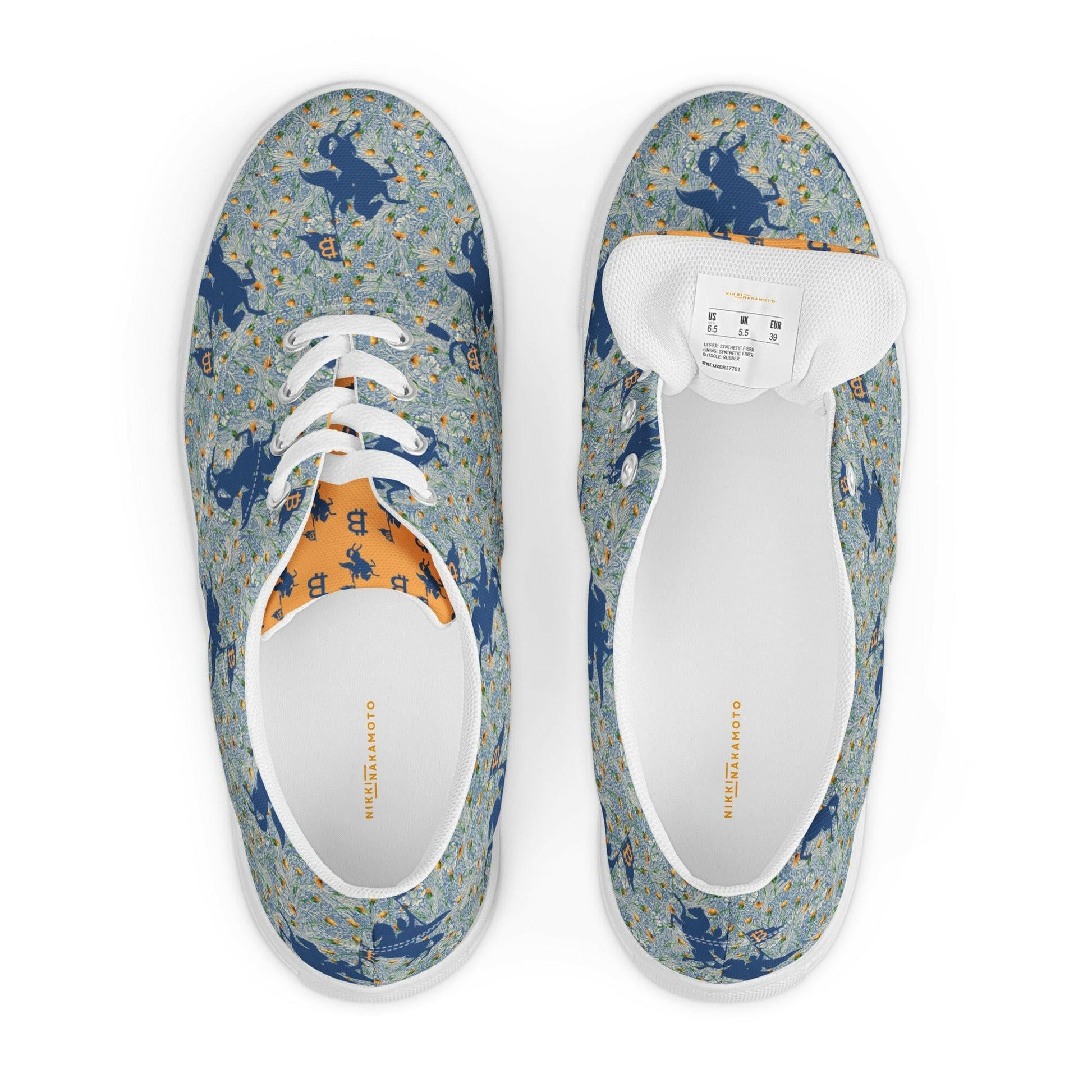 Soft Revolution Blue / Womens Bitcoin Shoes - Nikki Nakamoto - The Orange Habit