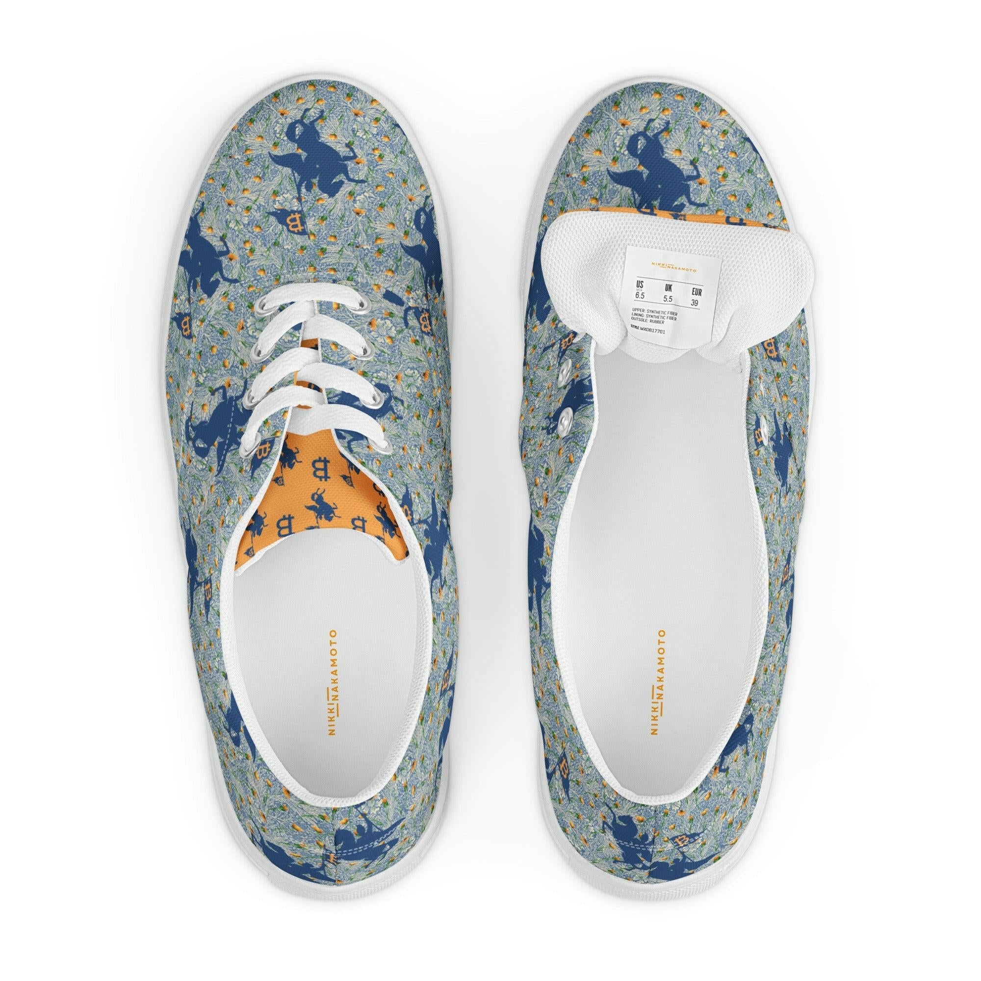 Soft Revolution Blue / Womens Bitcoin Shoes - Nikki Nakamoto - The Orange Habit