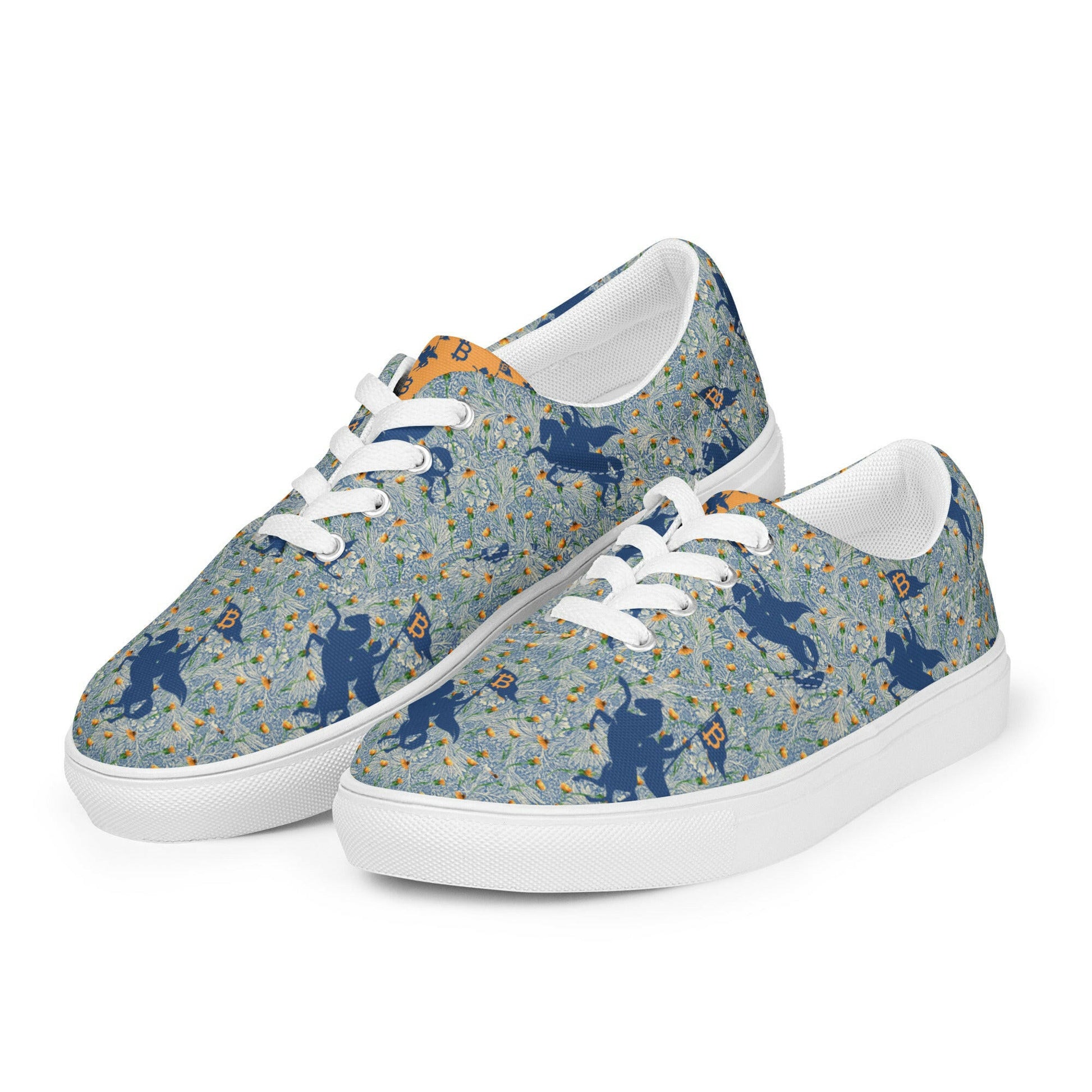Soft Revolution Blue / Womens Bitcoin Shoes - Nikki Nakamoto - The Orange Habit