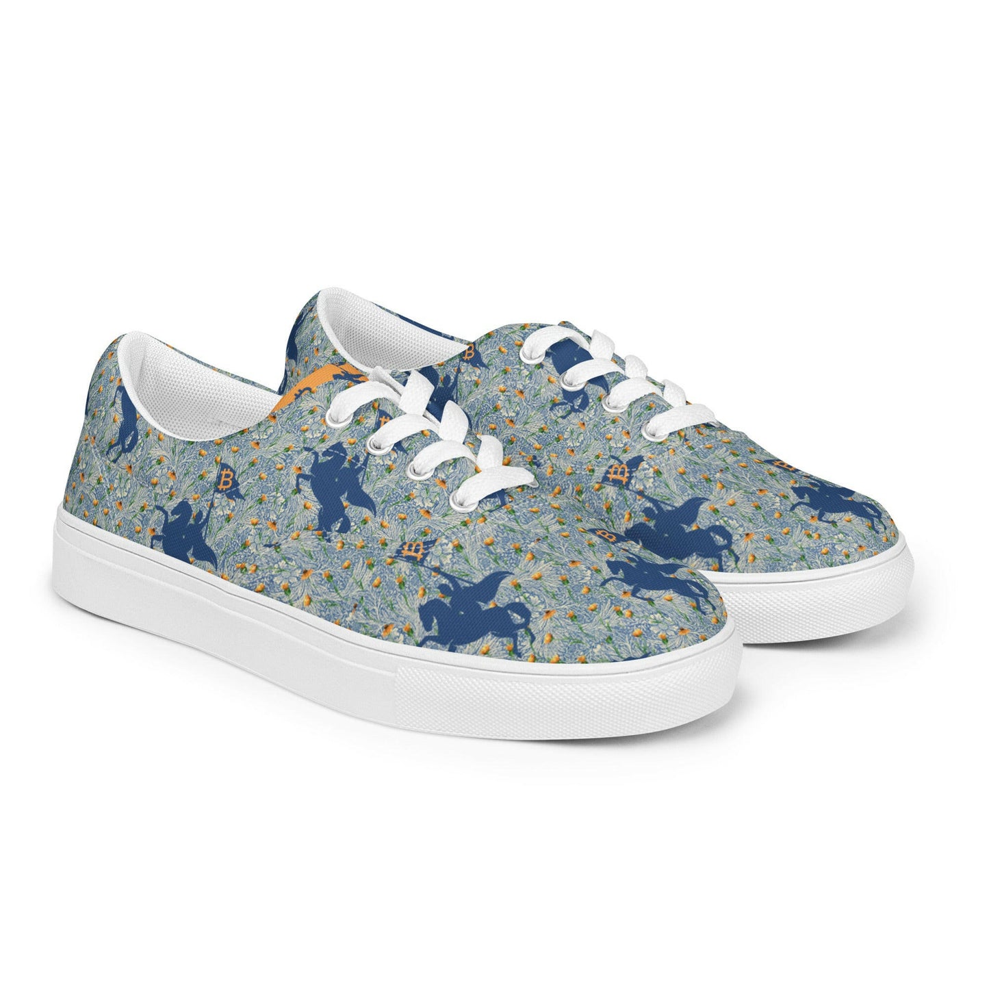 Soft Revolution Blue / Womens Bitcoin Shoes - Nikki Nakamoto - The Orange Habit