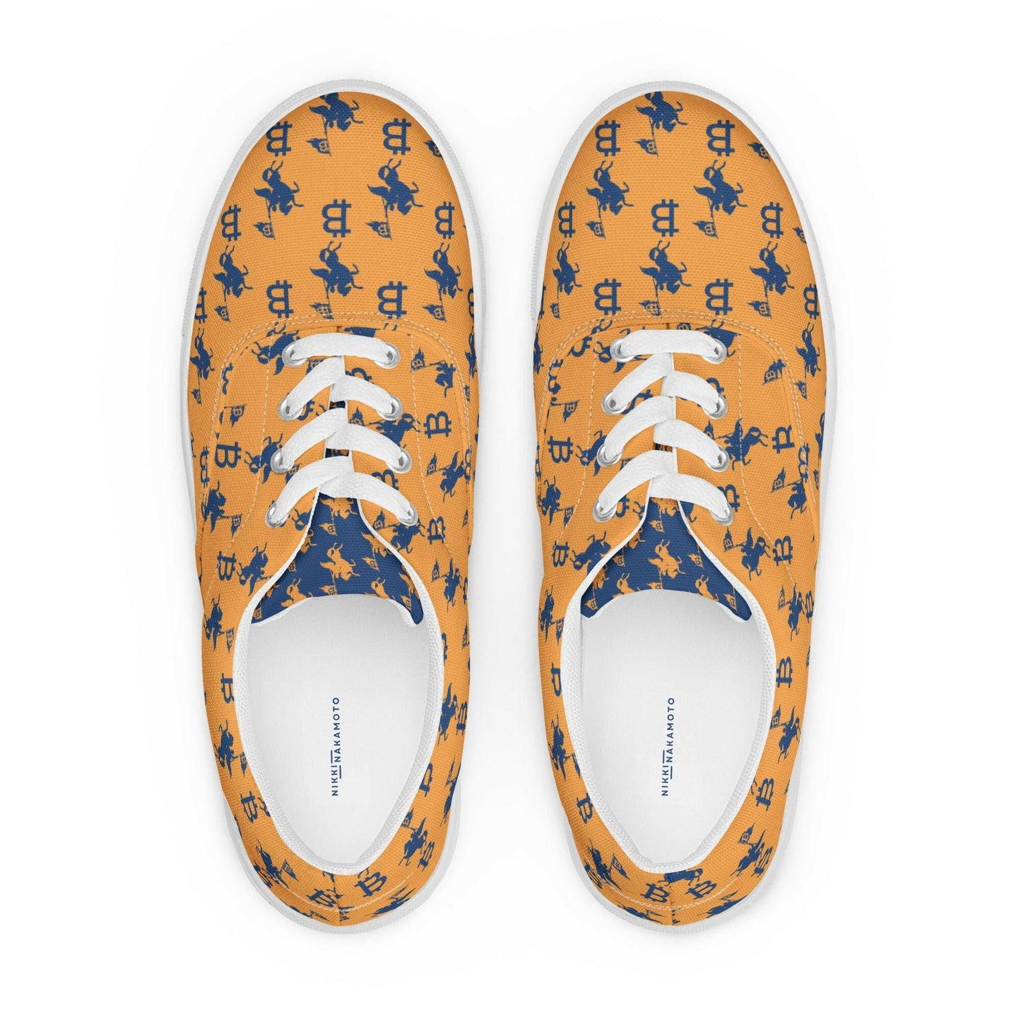 Soft Revolution / Orange Bitcoin Shoes - Nikki Nakamoto - The Orange Habit