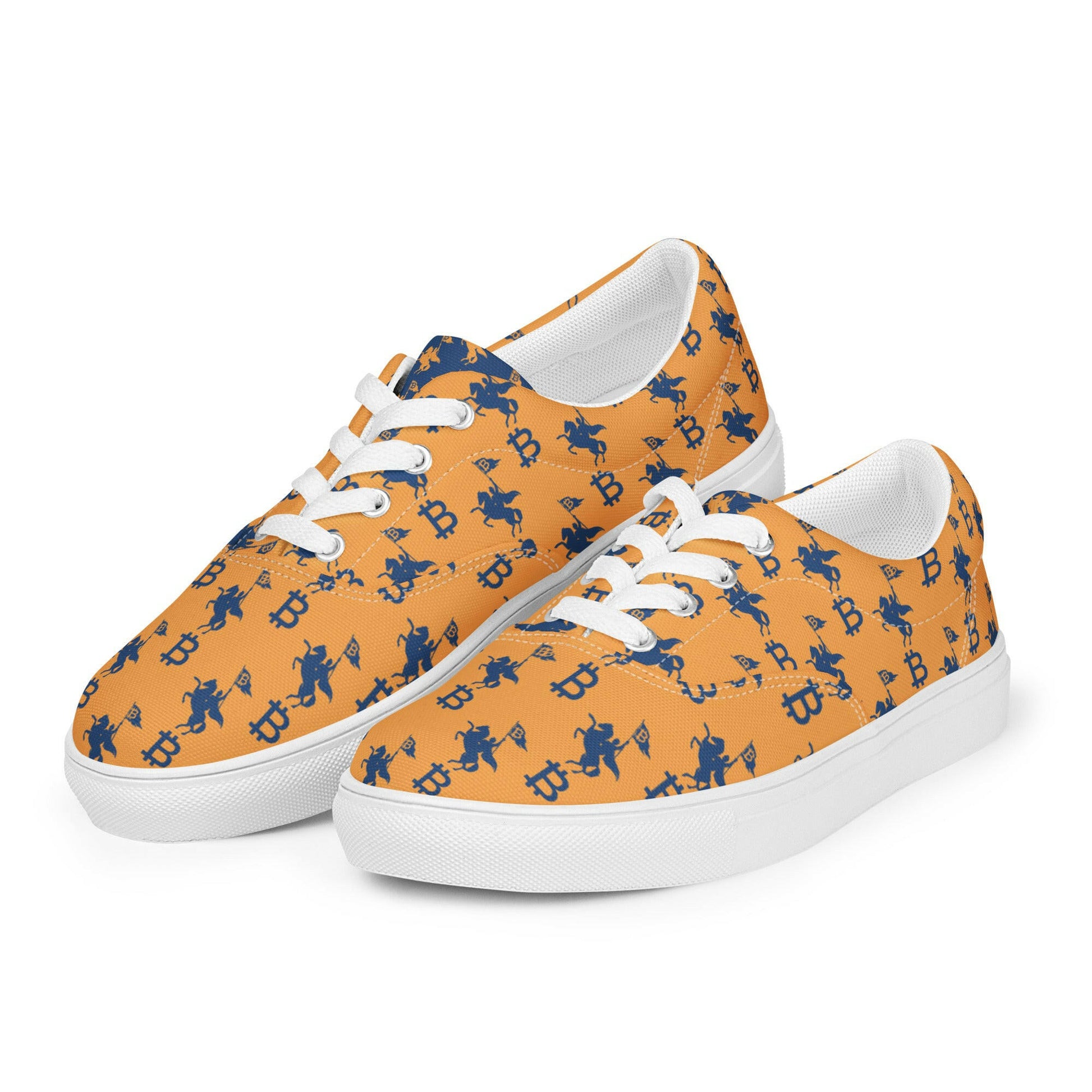 Soft Revolution / Orange Bitcoin Shoes - Nikki Nakamoto - The Orange Habit