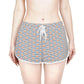 Crab B / Nautical Womens Shorts - Nikki Nakamoto - The Orange Habit