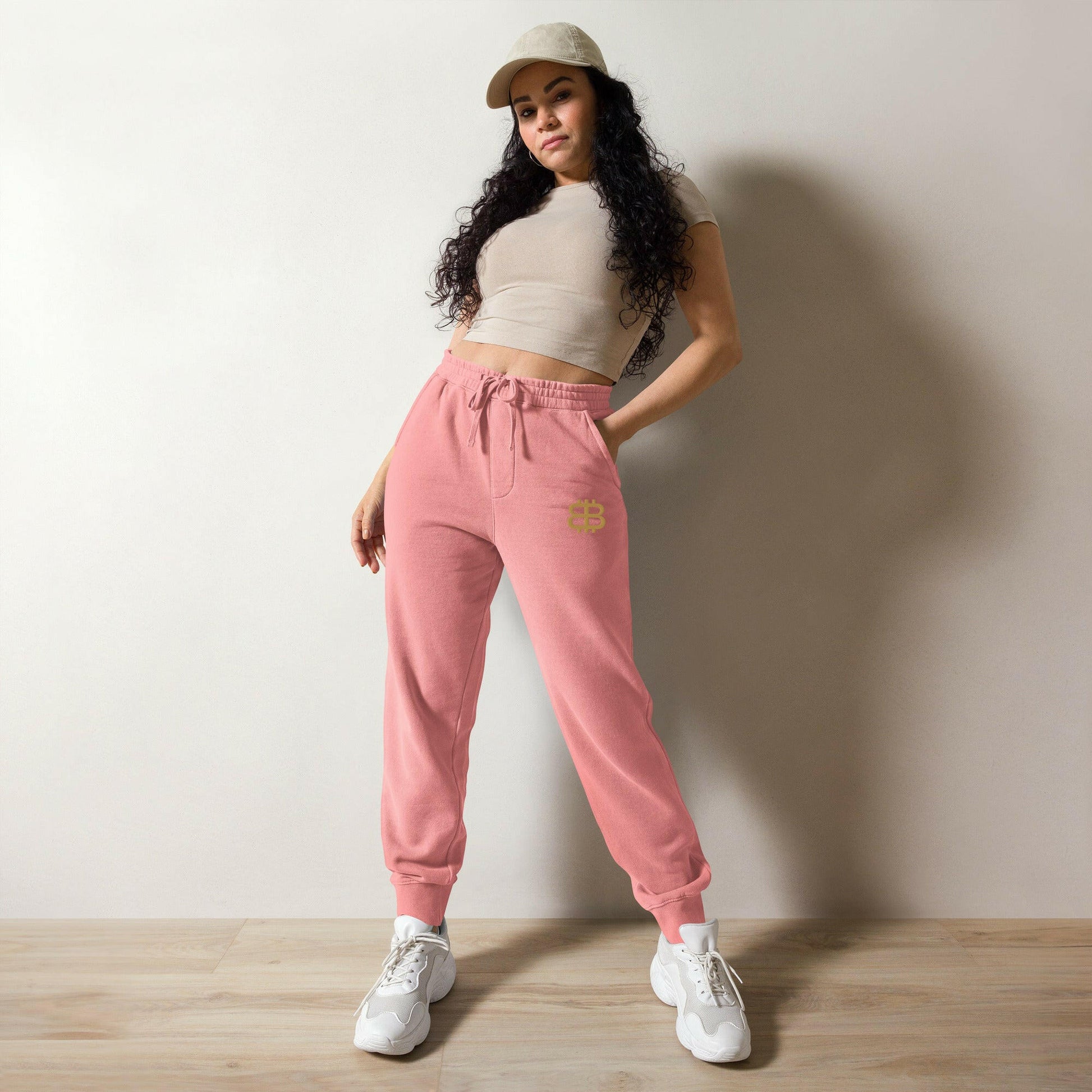 Bitcoin Paris / Premium Sweatpants - Nikki Nakamoto - The Orange Habit
