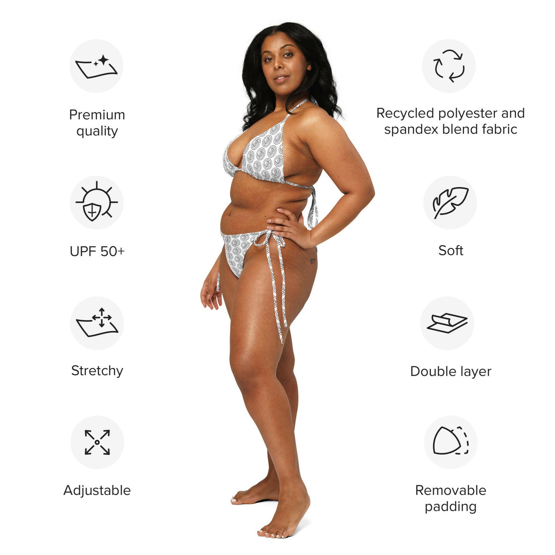 THE B / Bitcoin Bikini - Nikki Nakamoto - The Orange Habit