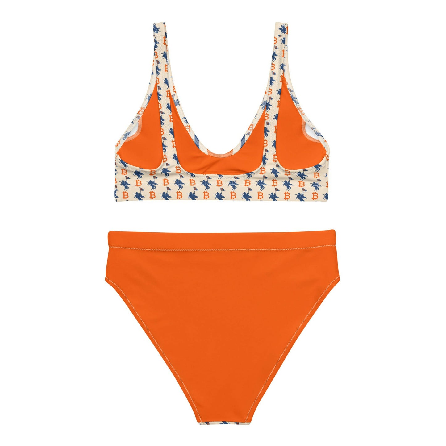 SOFT REVOLUTION / High-Waisted Bitcoin Bikini - Nikki Nakamoto - The Orange Habit