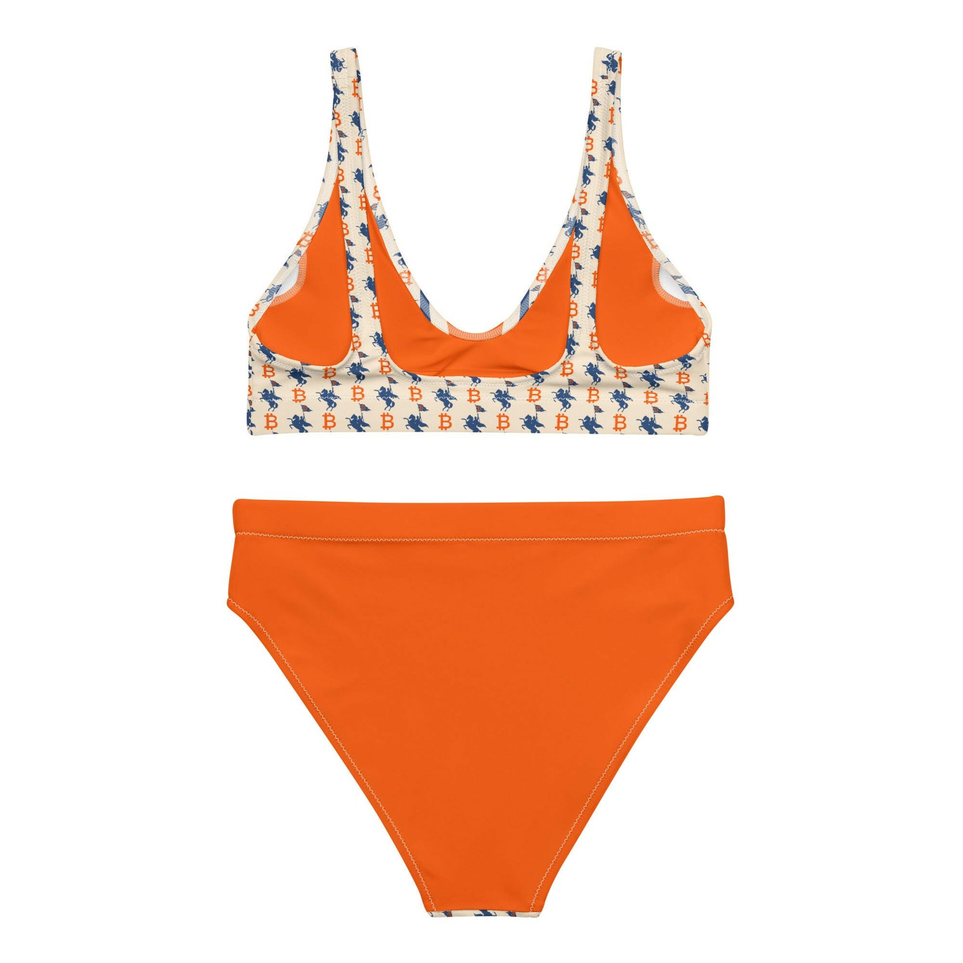 SOFT REVOLUTION / High-Waisted Bitcoin Bikini - Nikki Nakamoto - The Orange Habit
