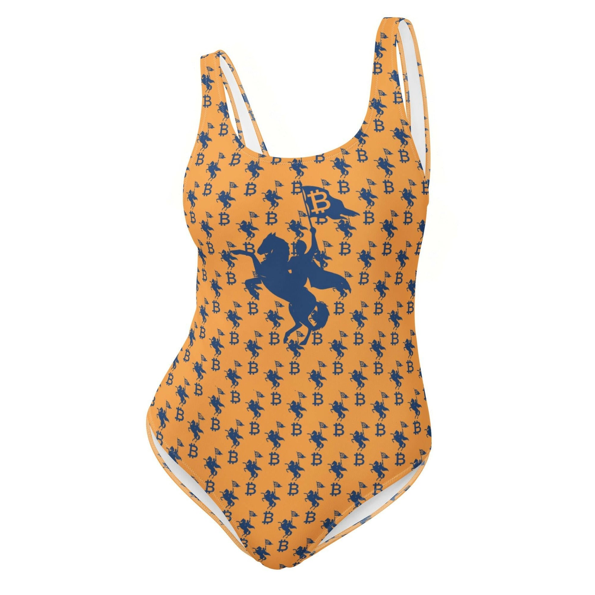 Soft Revolution / One-Piece Bitcoin Swimsuit - Nikki Nakamoto - The Orange Habit