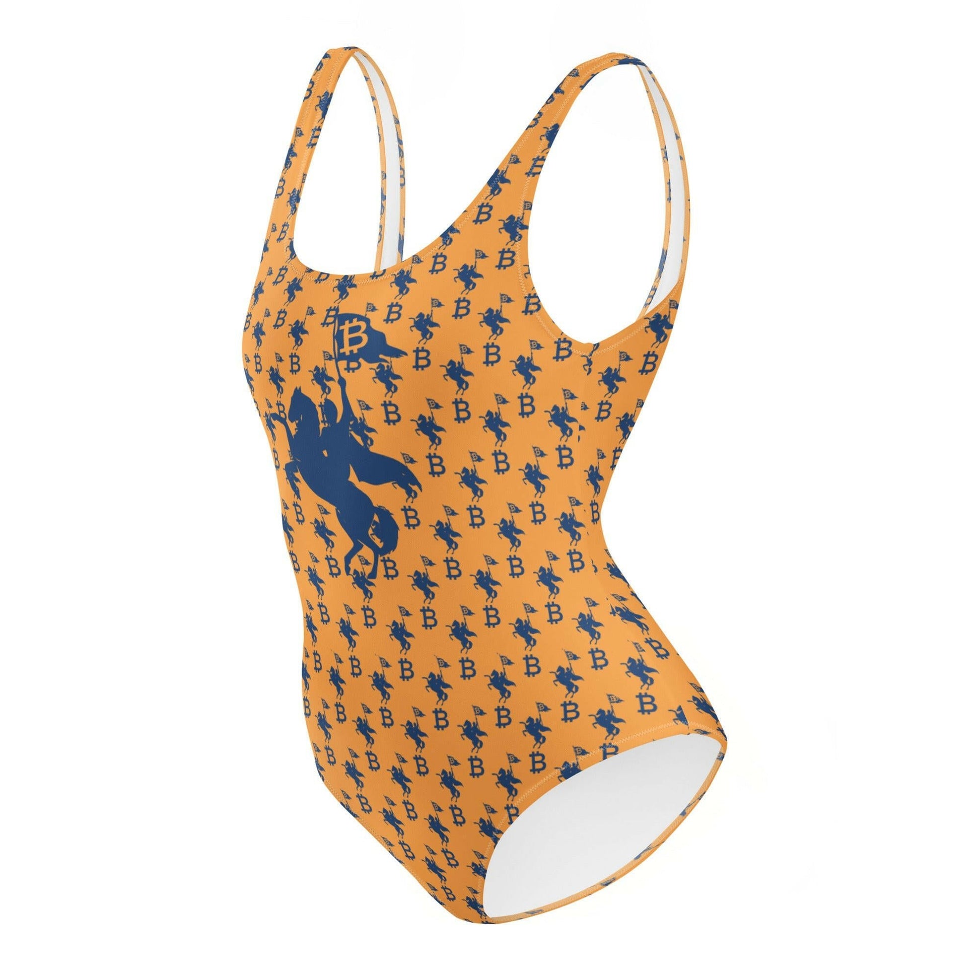 Soft Revolution / One-Piece Bitcoin Swimsuit - Nikki Nakamoto - The Orange Habit