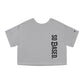 So Based / Champion Cropped Bitcoin T-shirt - Nikki Nakamoto - The Orange Habit