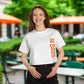 So Based / Champion Cropped Bitcoin T-shirt - Nikki Nakamoto - The Orange Habit