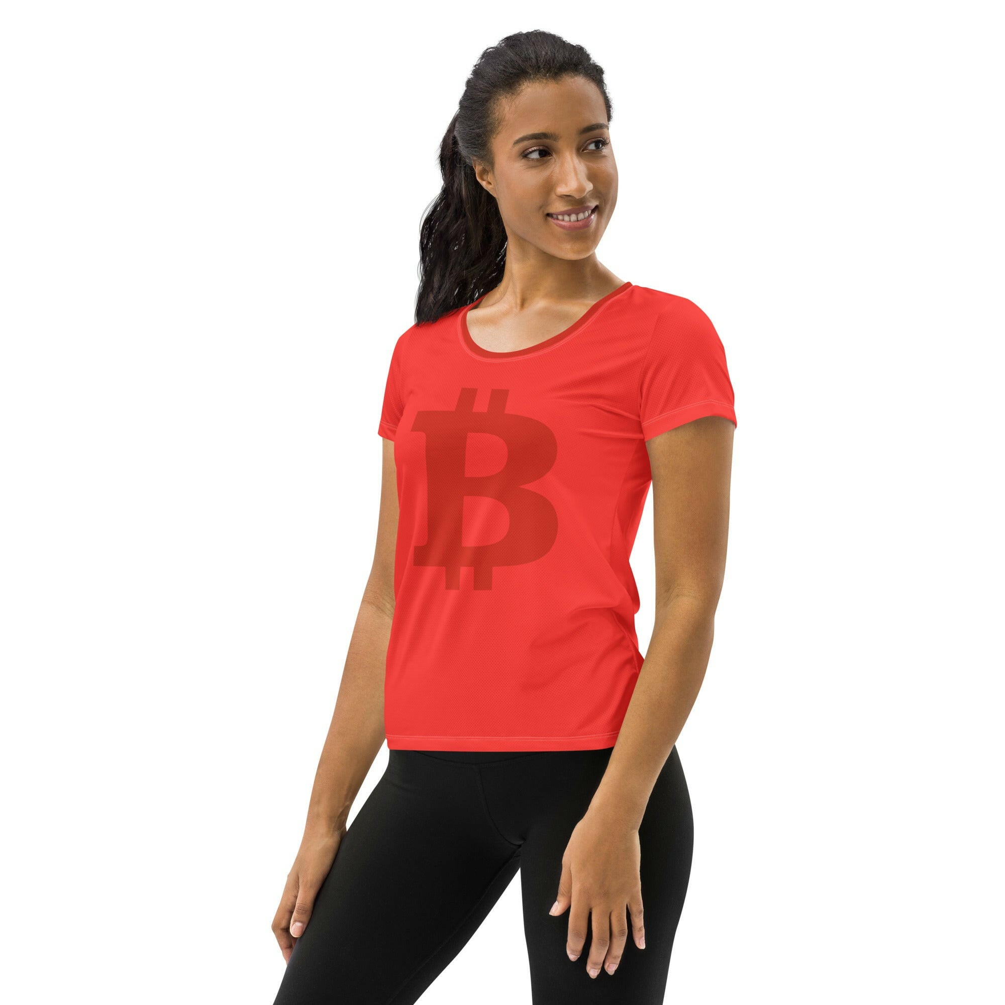 Orange Pilled / Athletic Bitcoin Tee - Nikki Nakamoto - The Orange Habit
