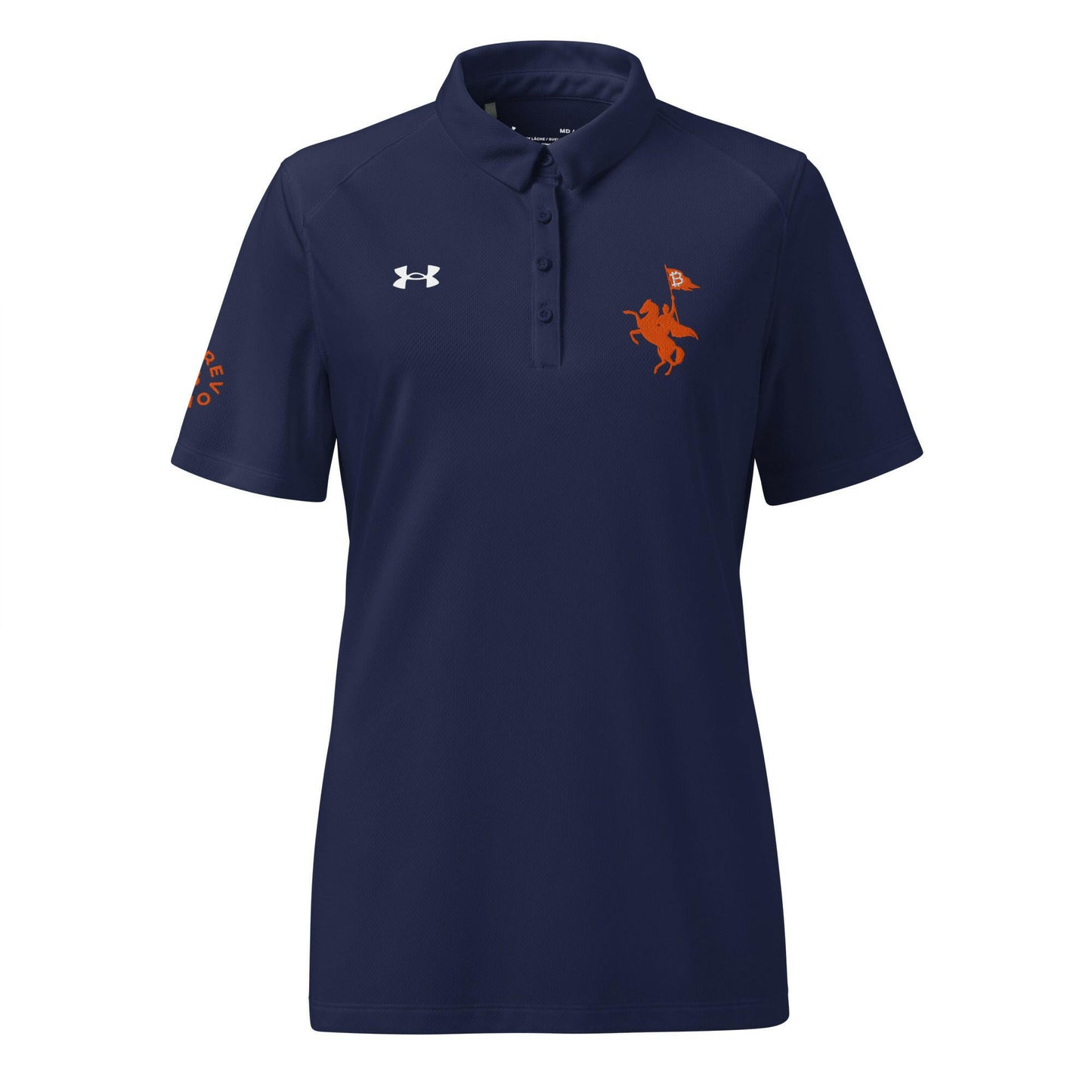 Soft Revolution / Under Armour® Women’s Bitcoin Polo - Nikki Nakamoto - The Orange Habit