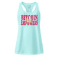 Bitcoin Empowers / Fitted Bitcoin Tank Top - Nikki Nakamoto - The Orange Habit