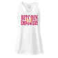 Bitcoin Empowers / Fitted Bitcoin Tank Top - Nikki Nakamoto - The Orange Habit
