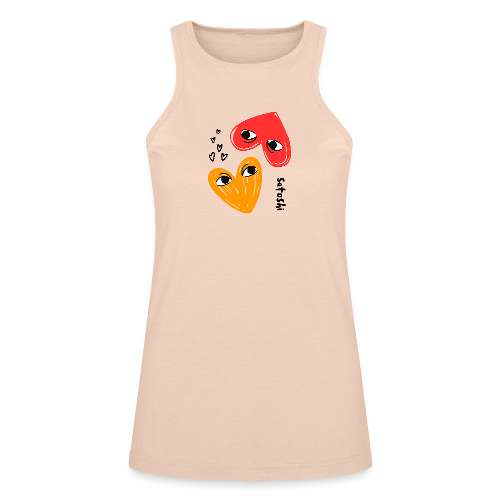 I Heart Satoshi / Womens Bitcoin Tank Top - Nikki Nakamoto - The Orange Habit
