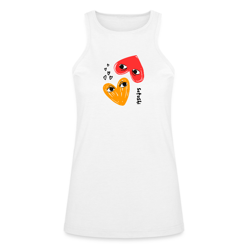 I Heart Satoshi / Womens Bitcoin Tank Top - Nikki Nakamoto - The Orange Habit