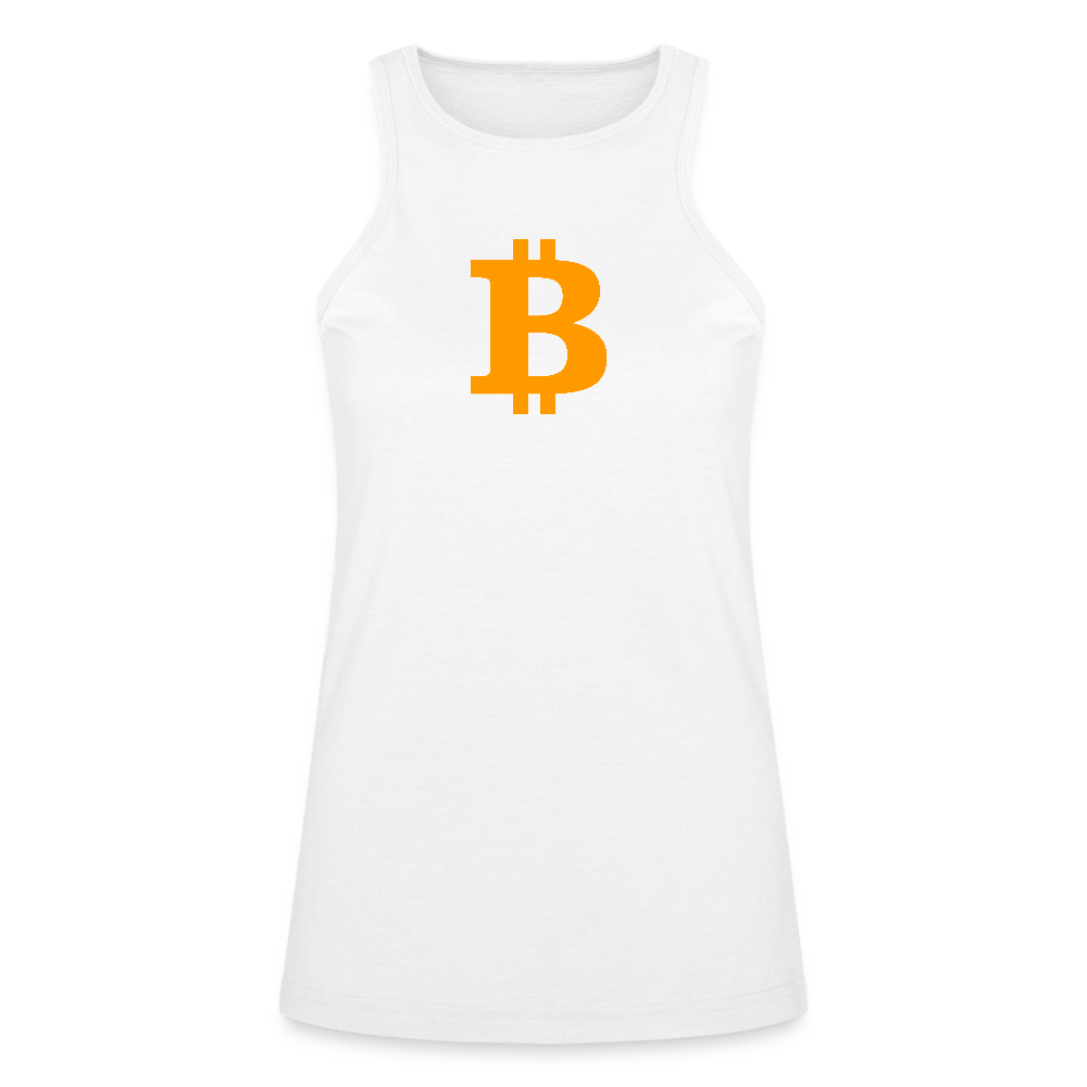 THE B - Orange B / Womens Bitcoin Tank Top - Nikki Nakamoto - The Orange Habit